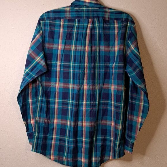 Preswick & Moore gentleman's fit single needle tailoring button down shirt Med - Picture 5 of 5
